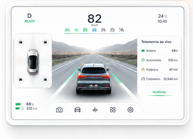 Central Ryd Connect no seu BYD